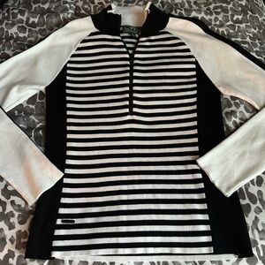 Ralph Lauren stripe sweater sz LG